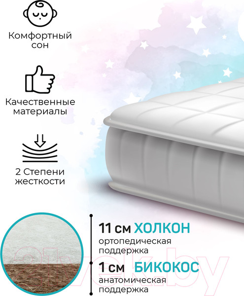 Изображение товара Матрас в кроватку Amarobaby Comfort Plus 59x119х12
