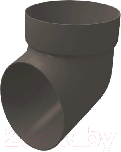 Изображение товара Колено трубы водосточной Grand Line ПВХ сливное RAL 7024 (графит)