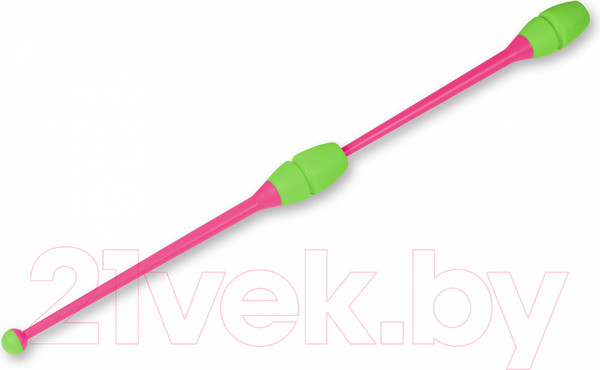 Изображение товара Булавы для художественной гимнастики Indigo Sport IN017 (цикламеновый/салатовый)