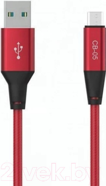 Изображение товара Кабель Celebrat CB-05 MicroUSB (1м, красный)