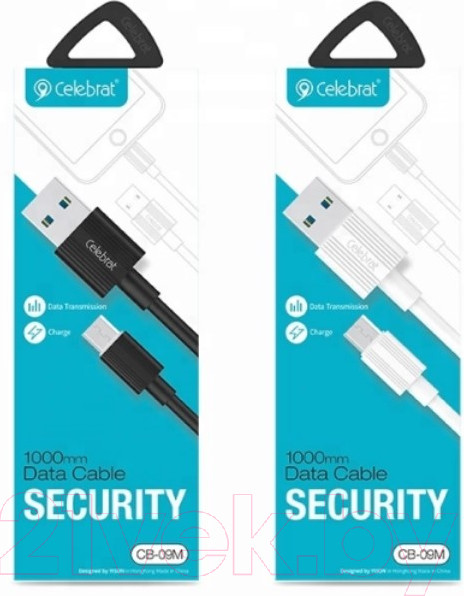 Изображение товара Кабель Celebrat CB-09 Lightning (1м, черный)