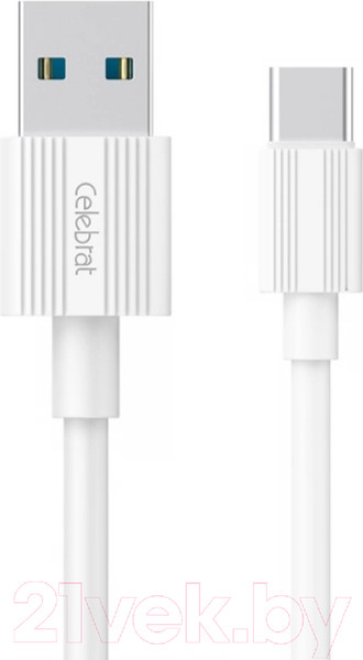 Изображение товара Кабель Celebrat CB-09 Type-C (1м, белый)