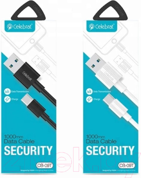 Изображение товара Кабель Celebrat CB-09 Type-C (1м, черный)