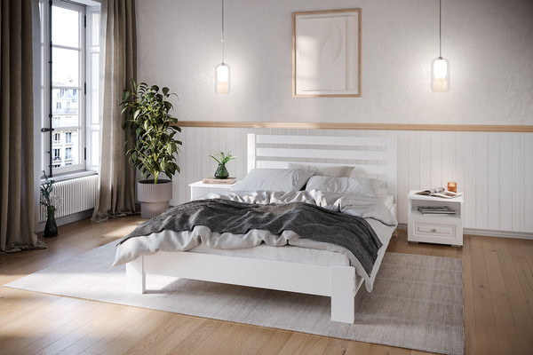 Изображение товара Каркас кровати Bravo Мебель Вероника 120x200 (белый античный)