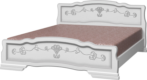 Изображение товара Каркас кровати Bravo Мебель Карина 6 160x200 (белый жемчуг)