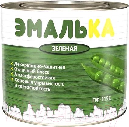 Изображение товара Эмаль Эмалька ПФ-115 С (10л, зеленый)