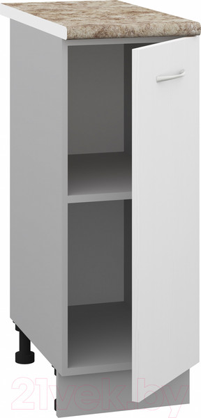 Изображение товара Шкаф-стол кухонный Кортекс-мебель Корнелия Лира НШ30р (белый/мадрид)
