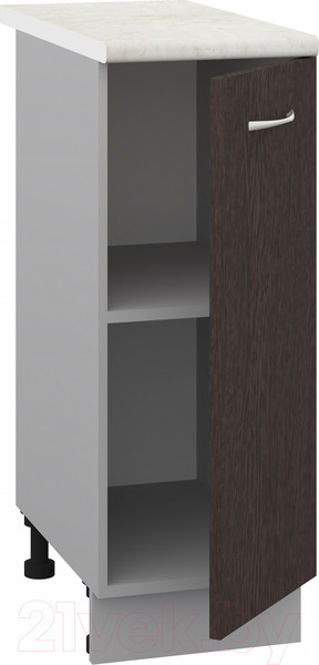 Изображение товара Шкаф-стол кухонный Кортекс-мебель Корнелия Лира НШ30р (венге/королевский опал)