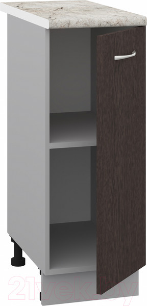 Изображение товара Шкаф-стол кухонный Кортекс-мебель Корнелия Лира НШ30р (венге/марсель)