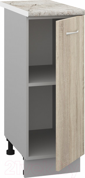 Изображение товара Шкаф-стол кухонный Кортекс-мебель Корнелия Лира НШ30р (дуб сонома/марсель)