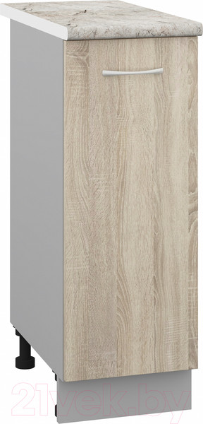 Изображение товара Шкаф-стол кухонный Кортекс-мебель Корнелия Лира НШ30р (дуб сонома/марсель)
