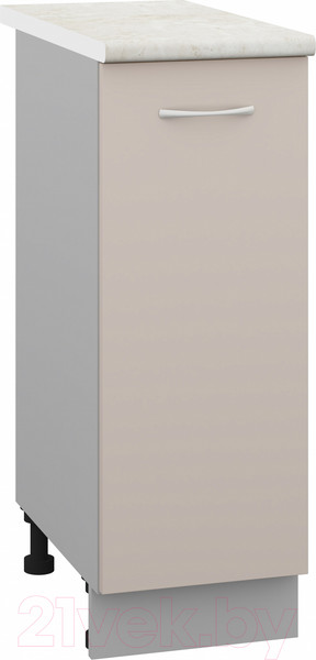 Изображение товара Шкаф-стол кухонный Кортекс-мебель Корнелия Лира НШ30р (капучино/королевский опал)