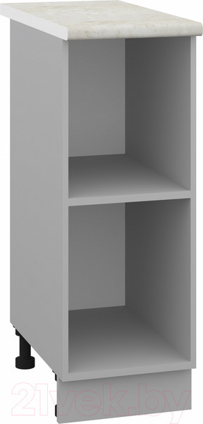 Изображение товара Шкаф-стол кухонный Кортекс-мебель Корнелия Лира НШ30р (капучино/королевский опал)