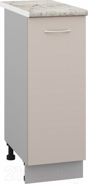 Изображение товара Шкаф-стол кухонный Кортекс-мебель Корнелия Лира НШ30р (капучино/марсель)