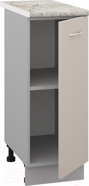 Изображение товара Шкаф-стол кухонный Кортекс-мебель Корнелия Лира НШ30р (капучино/марсель)