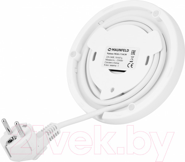 Изображение товара Электрочайник Maunfeld MGK1710GW
