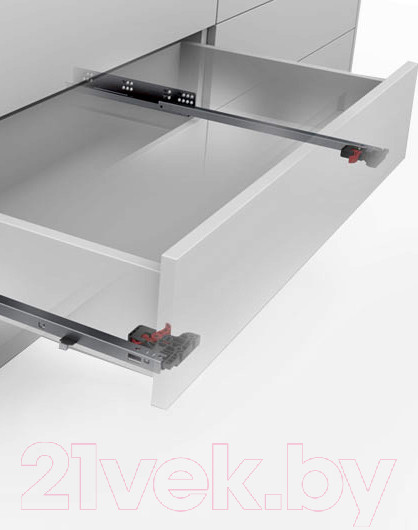 Изображение товара Комплект направляющих мебельных Samet Slidea Push Open / 12723617 (частичного выдвижения 550мм)