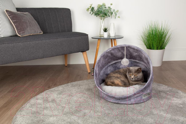 Изображение товара Лежанка для животных Scruffs Kensington Cat Cave / 661754 (серый)