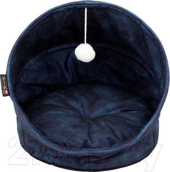 Изображение товара Лежанка для животных Scruffs Kensington Cat Cave / 661808 (синий)