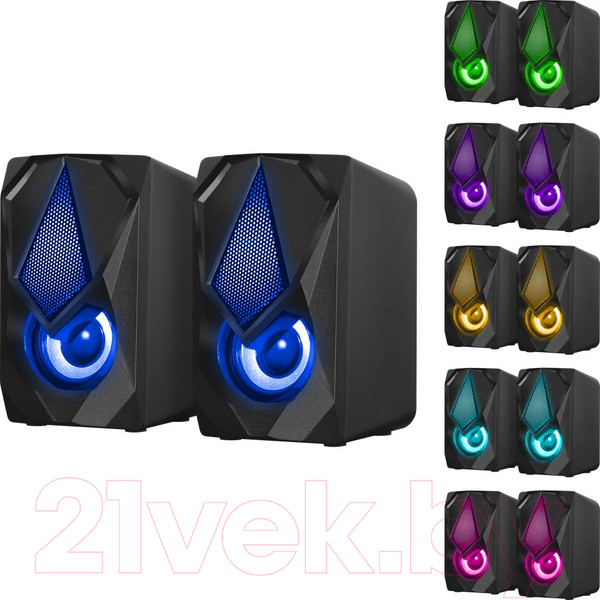 Изображение товара Набор игровых устройств Defender Tor MHP-127 / 52127 (мышь/клавиатура/гарнитура/коврик/колонки)