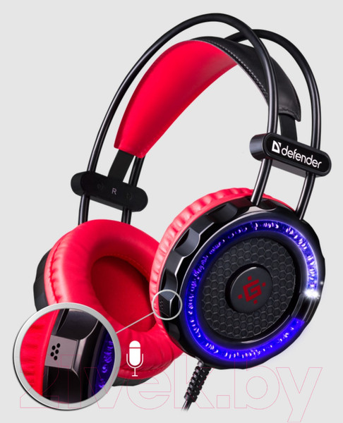 Изображение товара Набор игровых устройств Defender Tor MHP-127 / 52127 (мышь/клавиатура/гарнитура/коврик/колонки)