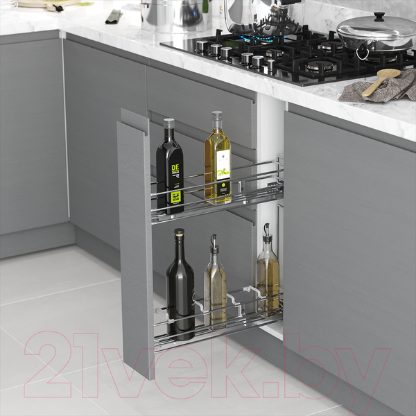 Изображение товара Бутылочница Starax 150 S-2413-C (правое крепление, хром)