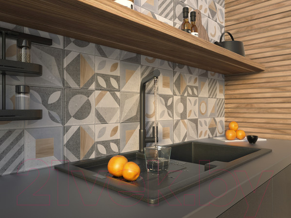 Изображение товара Плитка Gracia Ceramica Supreme Multi Wall 03 (250x600)