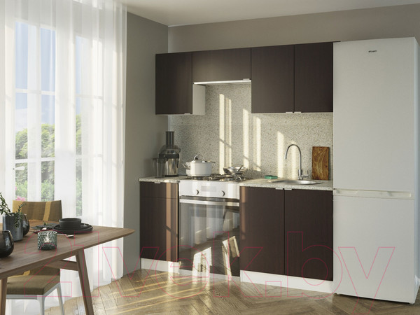 Изображение товара Шкаф навесной для кухни Сокол-Мебель ПН-04 (белый/венге)