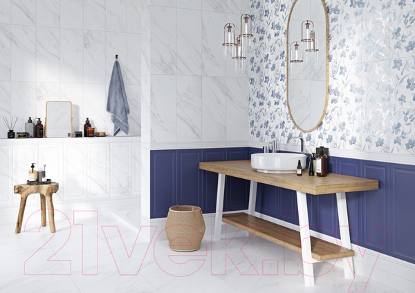 Изображение товара Плитка Gracia Ceramica Scarlett White PG 01 (450x450)