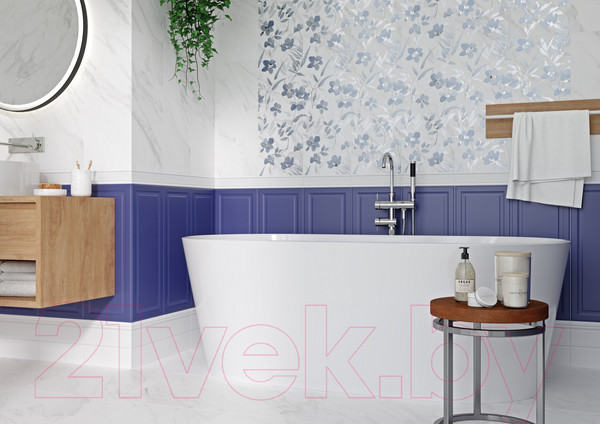 Изображение товара Плитка Gracia Ceramica Scarlett White PG 01 (450x450)