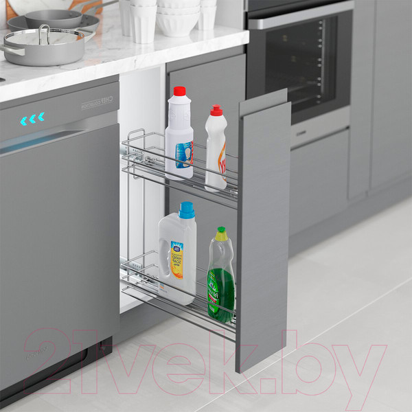 Изображение товара Корзина выдвижная Starax 200 S-2423-C (правое крепление, хром)