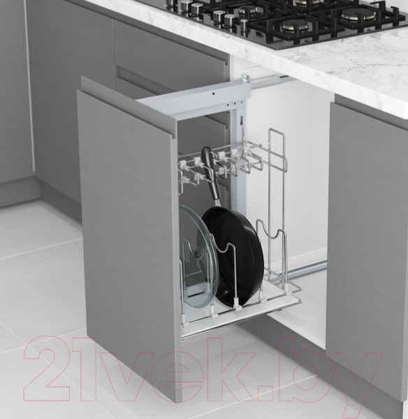 Изображение товара Корзина выкатная Starax S-2881-C (левое крепление, хром)
