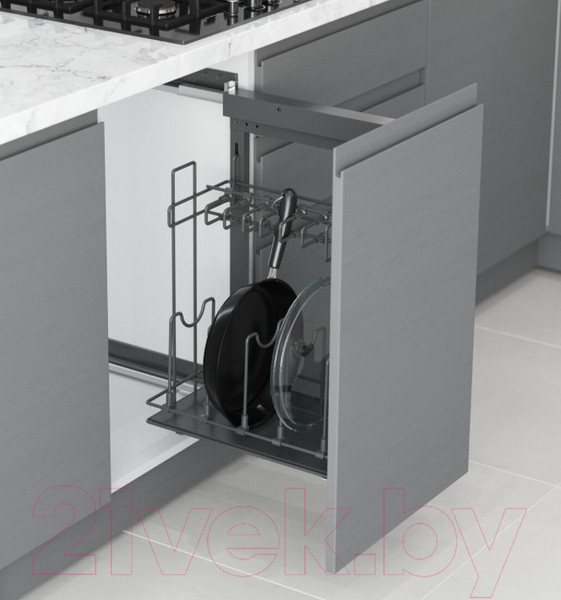 Изображение товара Корзина выкатная Starax S-2880-A (правое крепление, антрацит)