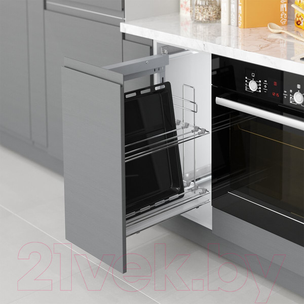 Изображение товара Корзина выдвижная Starax S-2891-C (левое крепление, хром)