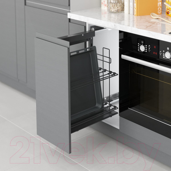 Изображение товара Корзина выдвижная Starax S-2891-A (левое крепление, антрацит)