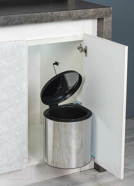 Изображение товара Мусорное ведро Starax S-2251-SS (10 л, нержавеющая сталь)