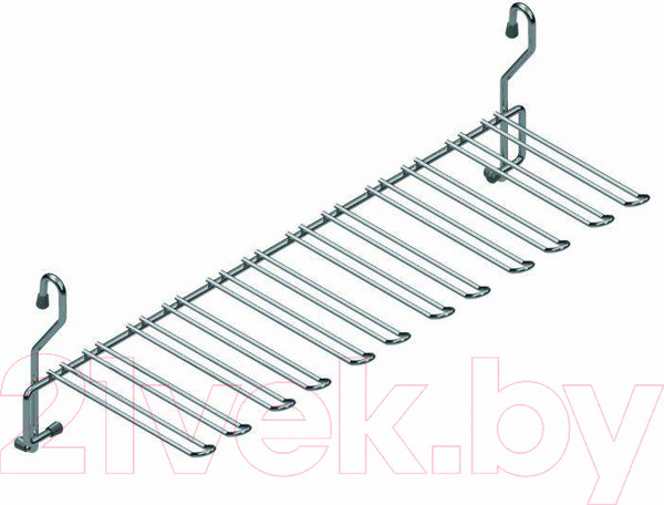 Изображение товара Держатель бокалов на рейлинг Starax S-4013-C (хром)