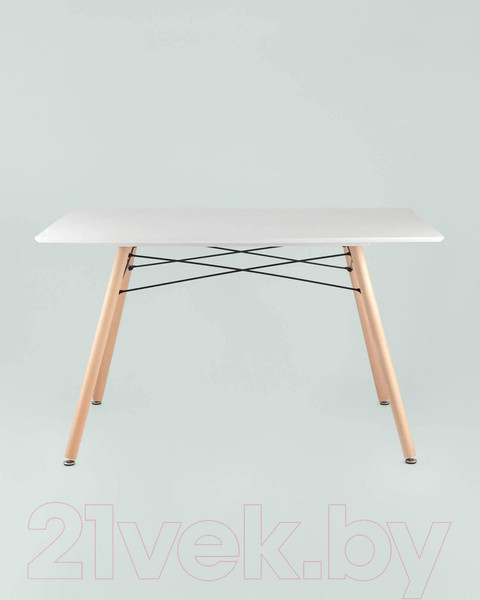 Изображение товара Обеденный стол Stool Group Лондон / London White (белый/дерево)
