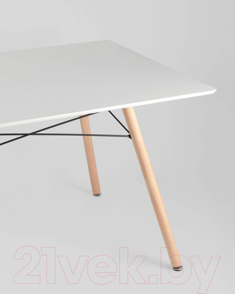 Изображение товара Обеденный стол Stool Group Лондон / London White (белый/дерево)