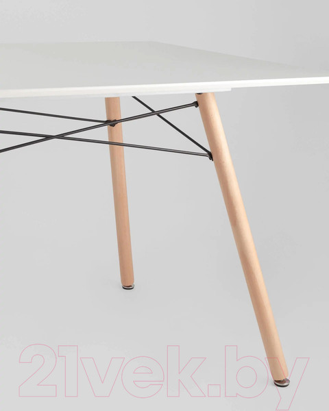 Изображение товара Обеденный стол Stool Group Лондон / London White (белый/дерево)