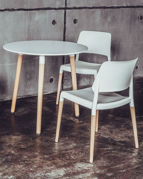 Изображение товара Обеденный стол Stool Group Eames / Z-210 (белый/дерево)