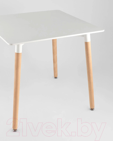 Изображение товара Обеденный стол Stool Group 80x80 / Z-208 (белый/дерево)