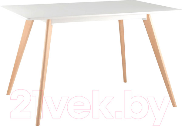 Изображение товара Обеденный стол Stool Group Frank 120x80 / Z-239 (белый/дерево)