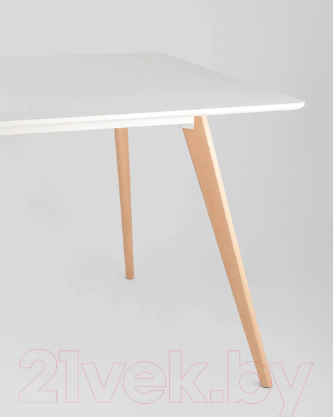 Изображение товара Обеденный стол Stool Group Frank 120x80 / Z-239 (белый/дерево)