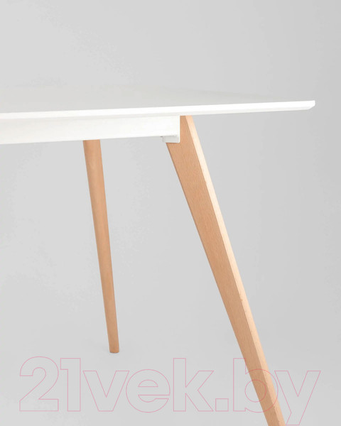 Изображение товара Обеденный стол Stool Group Frank 120x80 / Z-239 (белый/дерево)