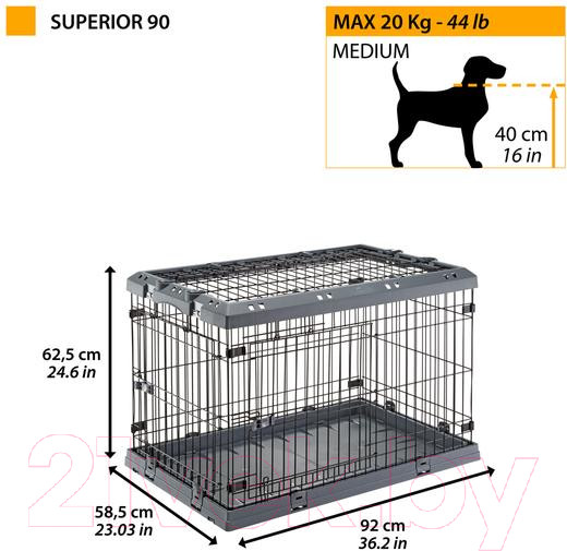 Изображение товара Клетка для животных Ferplast Superior 90 / 73188101
