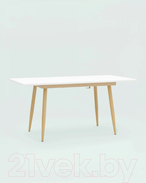 Изображение товара Обеденный стол Stool Group Стокгольм раскладной 120-160x80 / DT-1706-120 (белый)