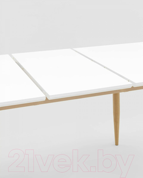 Изображение товара Обеденный стол Stool Group Стокгольм раскладной 120-160x80 / DT-1706-120 (белый)