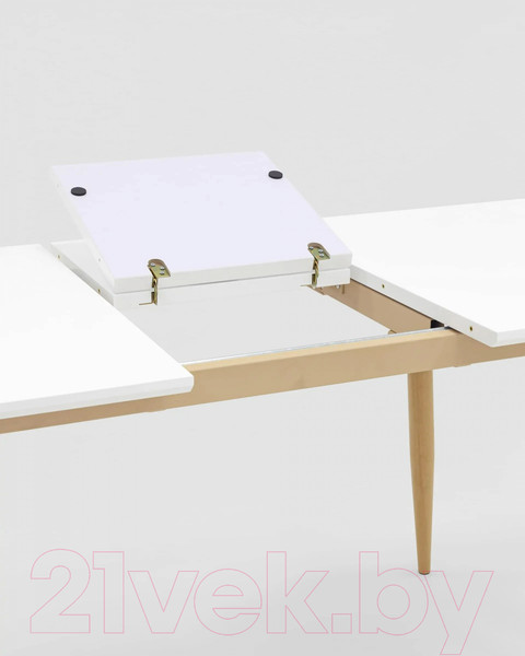 Изображение товара Обеденный стол Stool Group Стокгольм раскладной 120-160x80 / DT-1706-120 (белый)