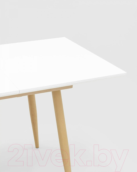 Изображение товара Обеденный стол Stool Group Стокгольм раскладной 120-160x80 / DT-1706-120 (белый)
